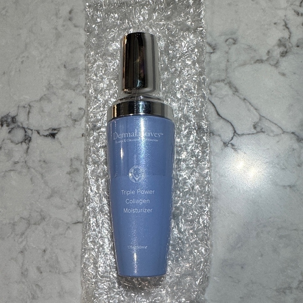 Dermawaves Triple Power Collagen Moisturizer - Silver and Blue
